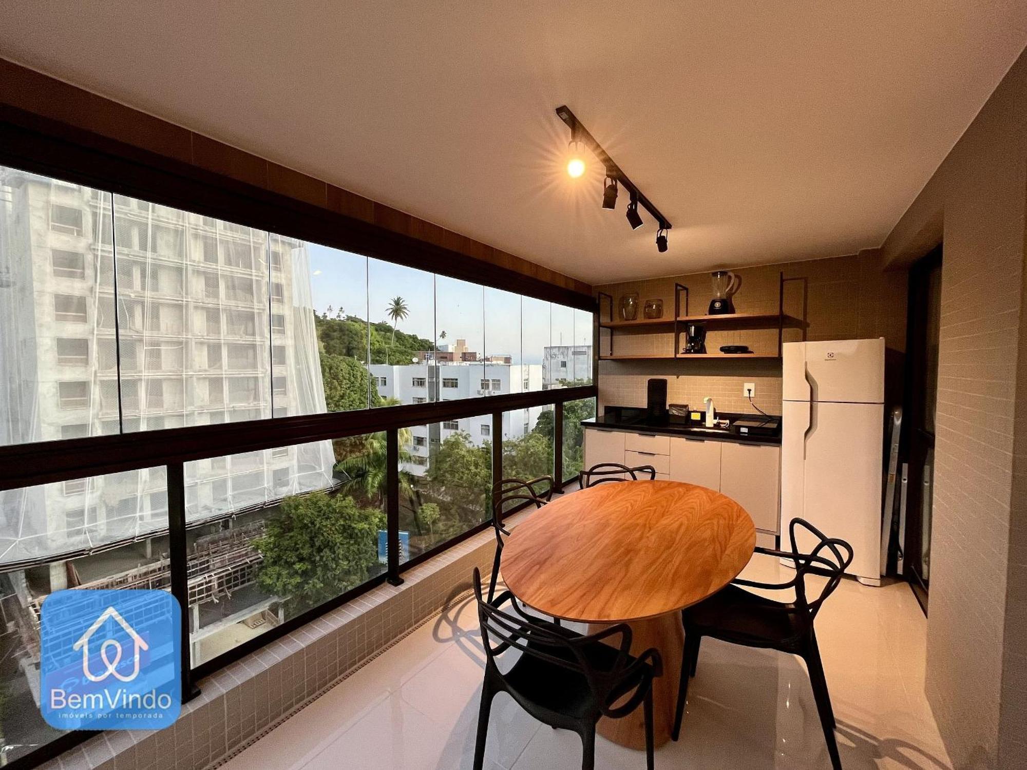 E Sala Confortavel E Completo Na Ondina Apartment